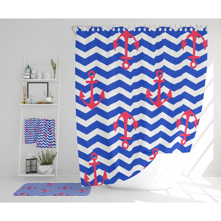 East Urban Home Nesline Polyester Shower Curtain Set Wayfair.co.uk